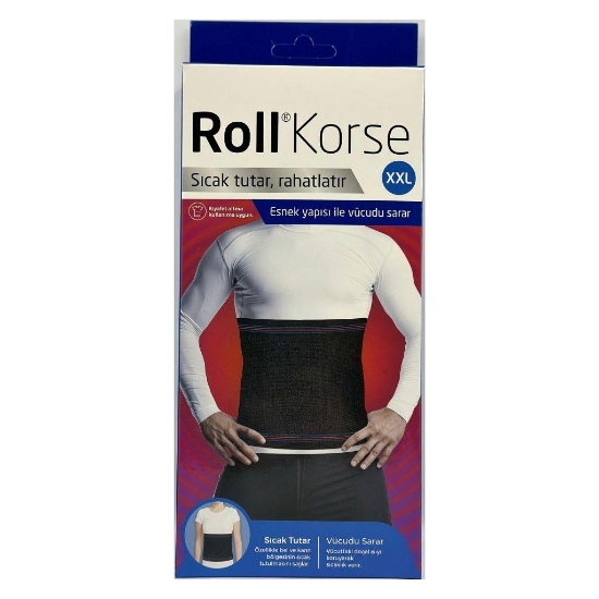 Roll Siyah Korse - Xxl