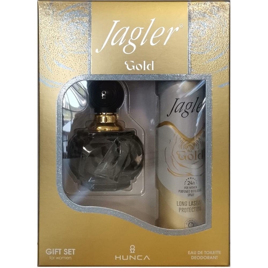 Jagler Gold 60 ml EDT + 150 ml Deodorant Kadın Gofre 