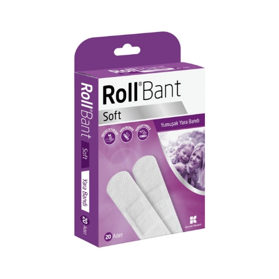 Roll Bant Yumuşak Yara Bandı 20 Li - Soft