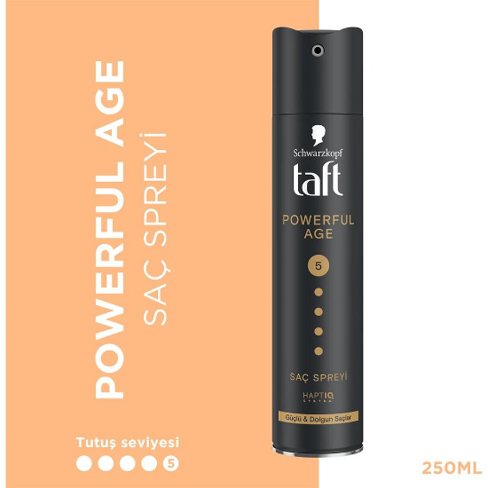 Taft Powerful Age Saç Spreyi No: 5 Güçlü ve Dolgun Saçlar 250 ml