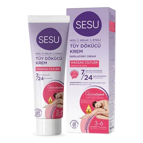 Sesu Hassas Ciltler İçin Tüy Dökücü Krem 40 Ml