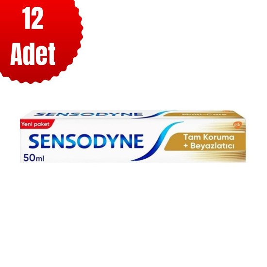 Sensodyne 50 Ml Tam Koruma Ve Beyazlatıcı X 12 Adet