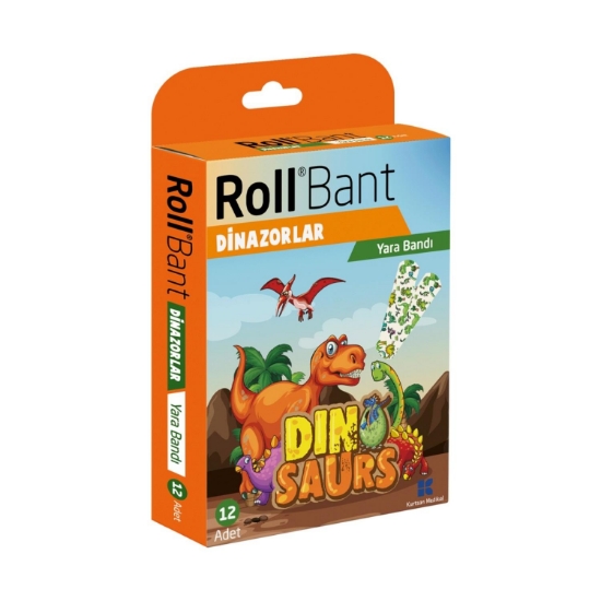 Roll Bant Dinazorlar Yara Bandı 12 Adet