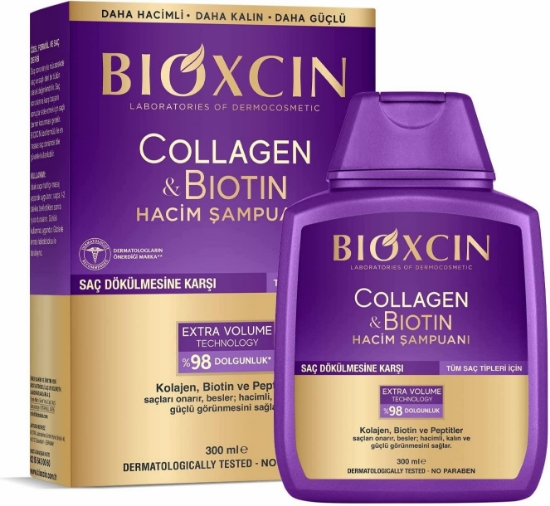 Bioxcin Saç Dökülmesine Karşı Collagen & Biotin Hacim Şampuanı 30