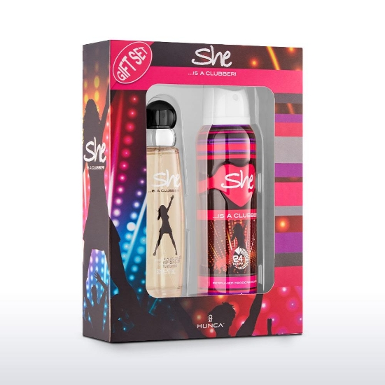 She Is Clubber 50 Ml Edt Kadın Parfüm + 150 Ml Deodorant Set