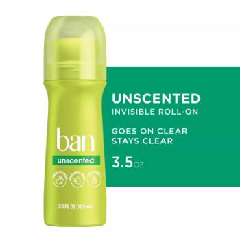 Ban Invisible Antiperspirant Deo Unscented Roll-On  103 Ml