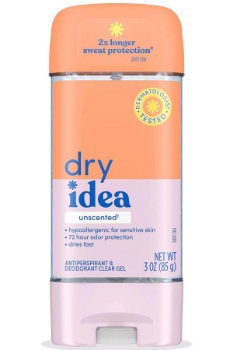 Dry Idea Unscented Clear Gel Antiperspirant Deodorant 85gr