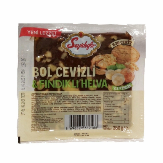 Seyidoğlu Bol Cevizli & Fındıklı Helva 350 Gr Yaz Helvası