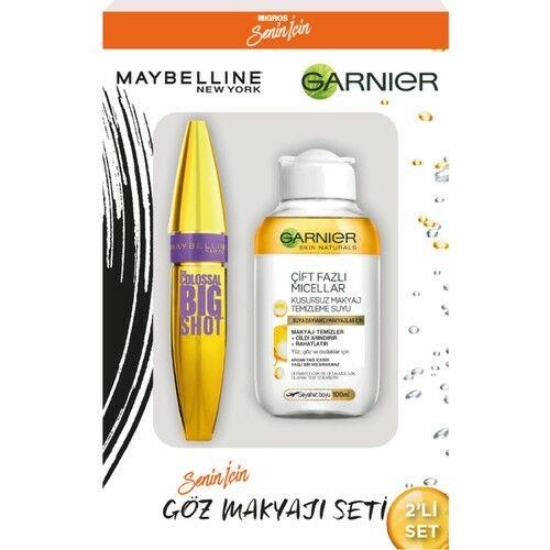 Garnier Çift Bazlı Miceller 100 ml+ Maybelline Rimel Maskara Göz 