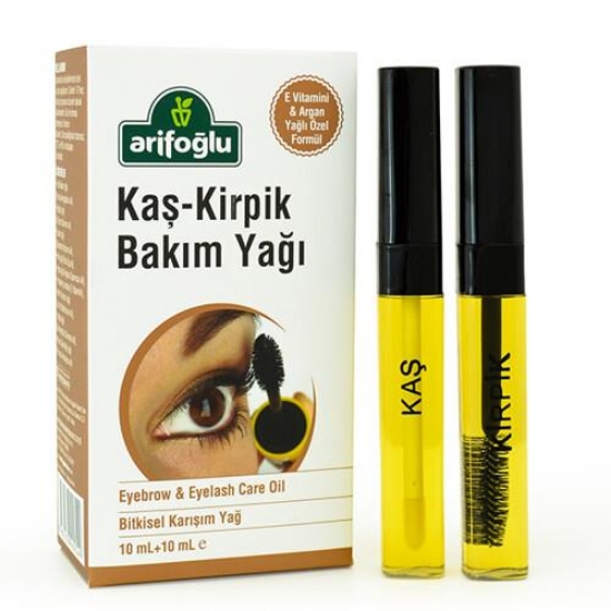 Arifoğlu Kaş Kirpik Bakım Yağı 10+10ml (Doğal E Vitaminli Organik Argan Yağlı)