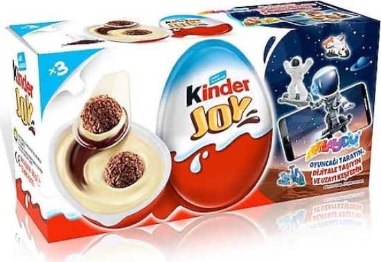 Kinder Joy Sürpriz Yumurta 20 gr X 3'lü Paket Erkeklere Özel Oyuncaklı