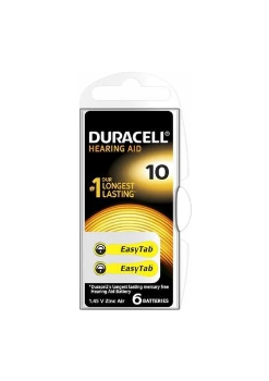 Duracell 10 Numara İşitme Cihazı Kulaklık Pili 6'lı Blister