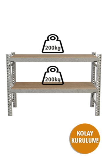 Ağır Yük Rafı Çalışma Tezgahı 2'li H1200 