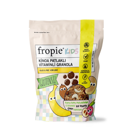 Fropie Vitaminli Granola- Kajulu & Kinoa Patlaklı 240 GR