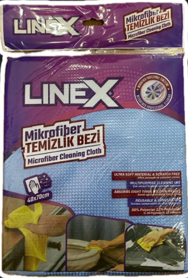 Linex Mikrofiber Temizlik Bezi 40 x 70 cm Desenli Peçete