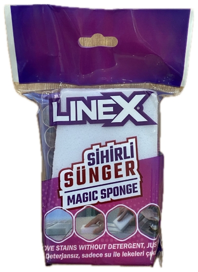 Linex Sihirli Silgi Sünger Poşetli Gri