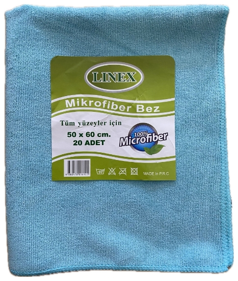 Linex Mikrofiber Temizlik Bezi 20'li Paket 50 x 60 cm Havlu