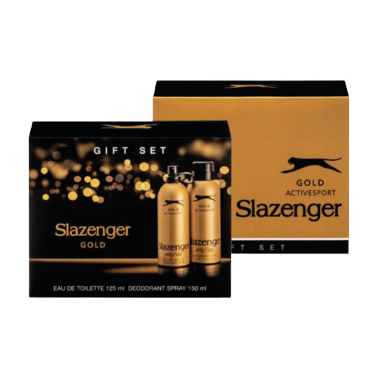 Slazenger Kofre Set Gold Edt 125 ml + 150 ml Deodorant