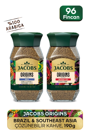 Jacobs Origins Brazil & Southeast Asia Çözüneblir Kahve 2 x 95g