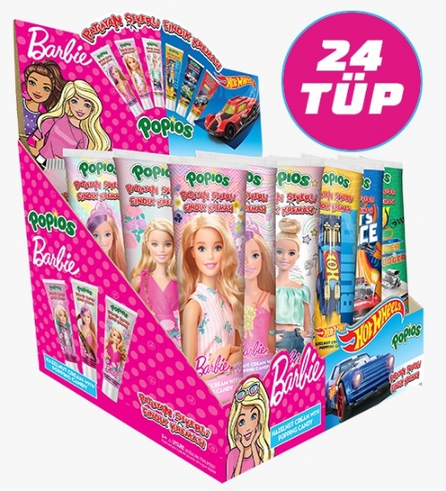 Barbie - Hot Wheels Patlayan Şekerli 32 Gr Tüp Fındık Kreması