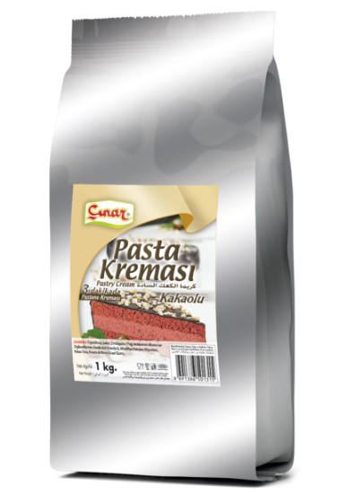 Çınar Pasta Kreması (Krem Patiseri) Kakaolu 1 Kg