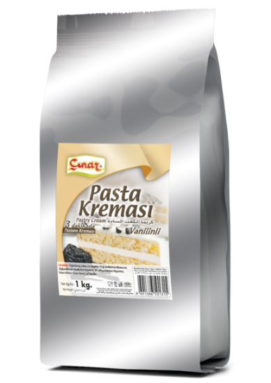 Çınar Pasta Kreması (Krem Patiseri) Vanilinli 1 Kg