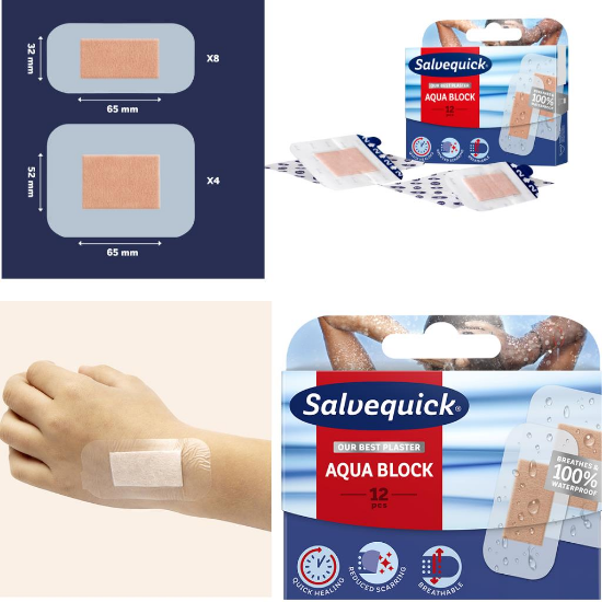 Salvelox Aqua Block Yara Bandı 12 Li