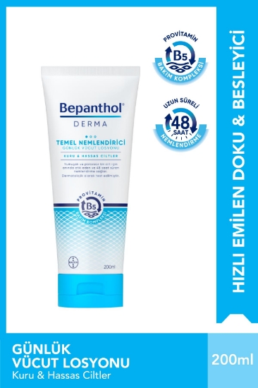 Bepanthol Derma Temel Nemlendirici Günlük Vücut Losyonu 200 ml 