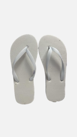 Private Parmak Arası Beyaz Erkek Terlik Eva Taban 14 mm  Flip Flop 50 Adet