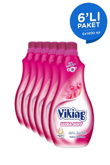 Viking Yumuşatıcı Soft 1400 ml Gül & Zambak