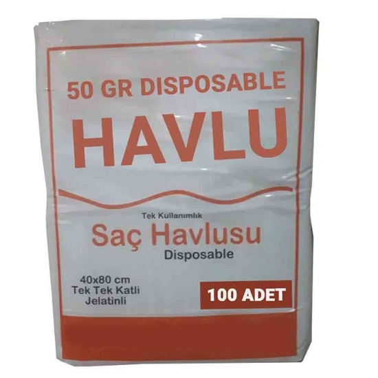 Private 1000 Adet Tek Kullanımlık Otel Buklet Sauna Kuaför Saç Havlusu 50 Gr 40×80 cm