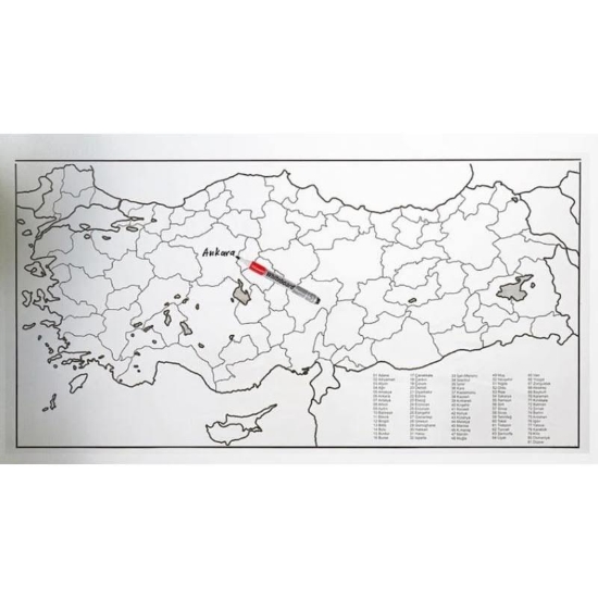 Private  110×56 Cm Türkiye Ve Dünya Haritası  2'li Set