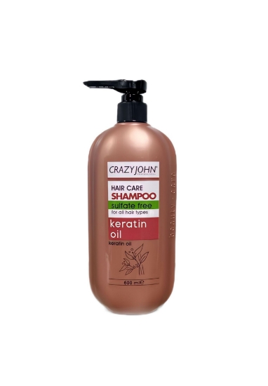 CRAZY JOHN SÜLFATSIZ ŞAMPUAN (KERATİN OIL) 600 ML