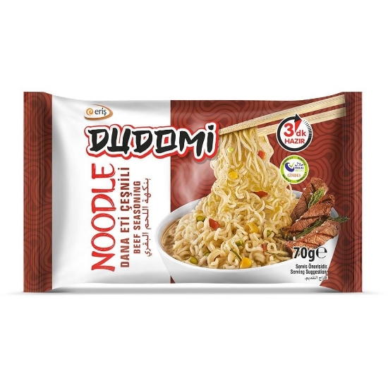 Dudomi Dana Eti Çeşnili Noodle Poşet 70 Gr.