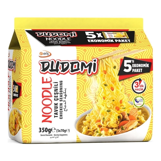 Dudomi Tavuk Çeşnili Noodle 5'li Poşet 350g