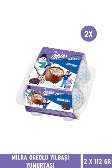 Milka Oreolu Yılbaşı Yumurtası 112 gr (4'lü kutu) – 2 Adet