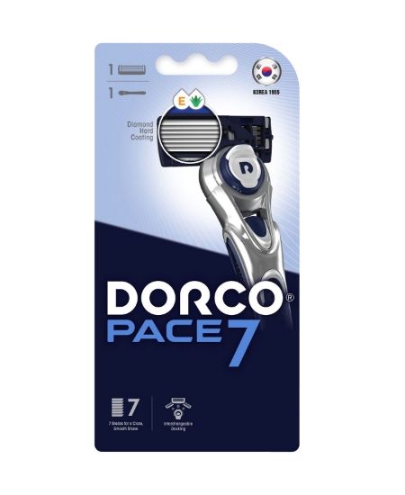 Dorco Pace 7, sistem tıraş bıçakları, 7 bıçaklı tıraş makinesi, nemlendirici şerit, esnek başlık teknolojisi, ergonomik tıraş makinesi, toptan tıraş bıçağı, toptan ucuz tıraş makineleri, hassas ciltler için tıraş, yedek tıraş başlığı, toptan alım avantajları