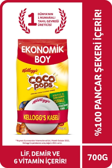 Kellogg's Coco Pops Çikolatalı Buğday ve Mısır Gevreği 700 Gr