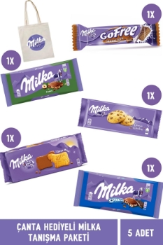 Milka çikolata, Karma çikolata paketi ,Hediye çantası ,Tanışma paketi, 5'li çikolata seti ,Çikolata çeşitleri,toptan çikolata,toptan milka