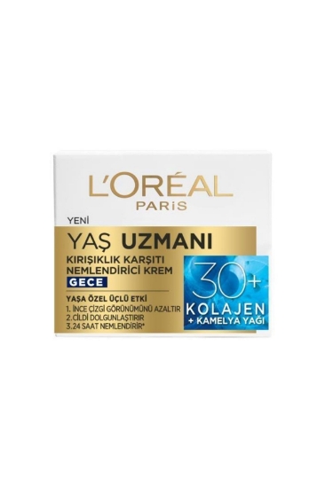 L'Oreal Paris Yaş Uzmanı 30+ Kırışıklık Karşıtı Nemlendirici Gece