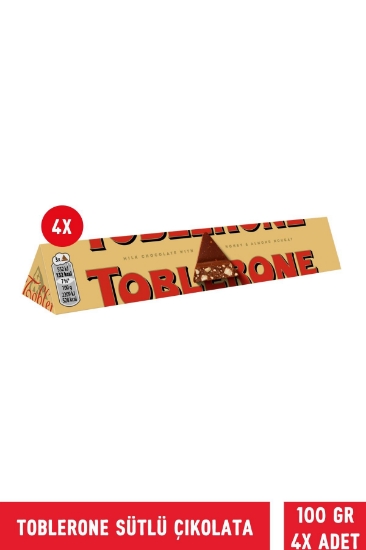 Toblerone Sütlü Çikolata 100 gr -(4 x 100 gr)  4 Adet