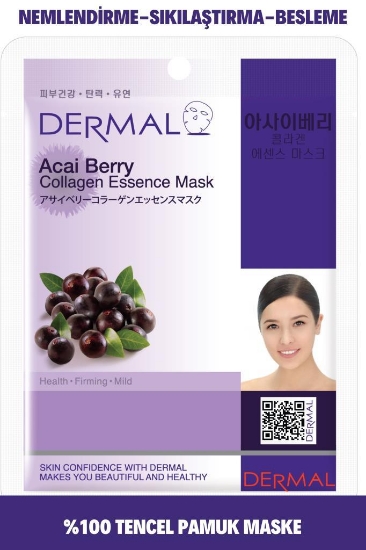 Dermal Sıkılaştırıcı, Nemlendirici Acai Çileği Özlü Kollajen Mask