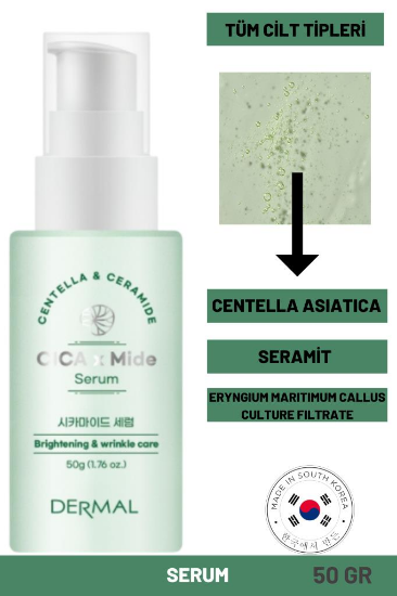 Dermal CICA x Mide Serum Centella Asiatica ve Seramid Özlü Serum