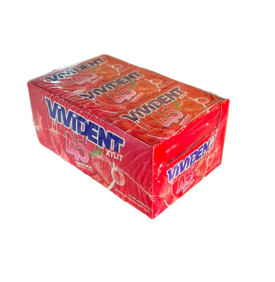 Vivident 45 Dk Çilek Aromalı Sakız 26 Gr 18'li