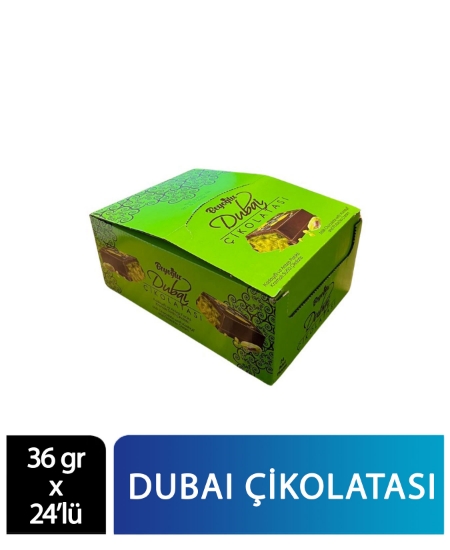 Beyoğlu Dubai Çikolatası, 36 gram çikolata, 24 adet paket Türk çikolatası, Yoğun lezzet Kremsi çikolata, Özel gün hediyesi, toptan çikolata,toptan dubai çikolatası