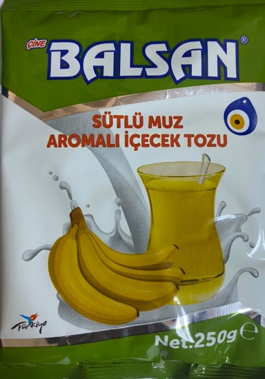 Çine Balsan Sıcak İçecek Sütlü Muz Aromalı İçecek Tozu 250 gr