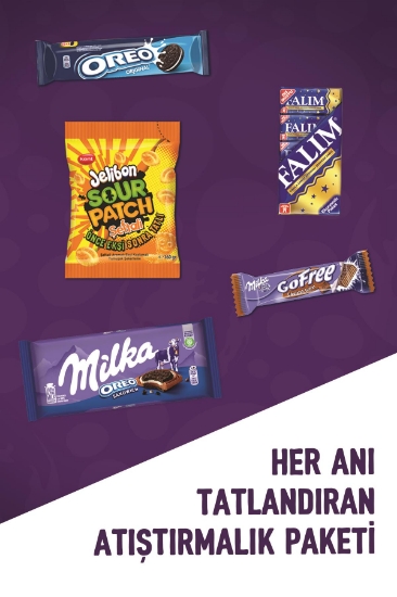 Mondelez (Milka, Falım, Jelibon, Oreo) Karma Tatlı Anlar 5'li Paketi