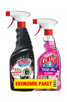 Ernet Süper Likit Fırın Temizleyici 750 ml + Camsil Toz-Al Floral 500 ml