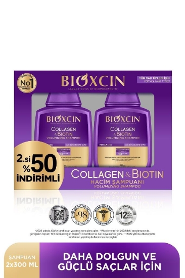 Bioxcin Collagen & Biotin Ekstra Hacim & Dolgunlaştırıcı Şampuan 