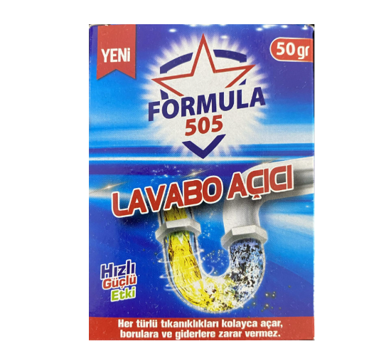 Formula 505 Lavabo Açıcı Toz 50 gr